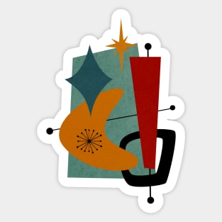 Mid Century Modern 30 Sticker